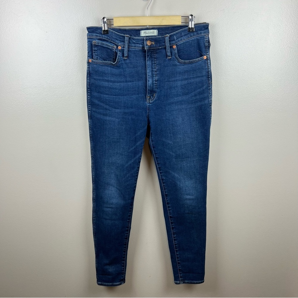 Madewell High-Rise Skinny Jeans in Dark Indigo